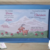 Plotterdatei Steinbock mit Mohn Sublimation, Digistamp, Digipaper ! - Sewando
