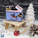 Digiset Schaukelpferd Plotterdatei, Sublimation, Digistamp, Digipaper - Sewando