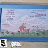 Plotterdatei Steinbock mit Mohn Sublimation, Digistamp, Digipaper - Sewando