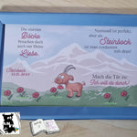 Plotterdatei Steinbock mit Mohn Sublimation, Digistamp, Digipaper ! - Sewando