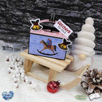 Digiset Schaukelpferd Plotterdatei, Sublimation, Digistamp, Digipaper - Sewando