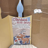 Plotterdatei Steinbock mit Mohn Sublimation, Digistamp, Digipaper ! - Sewando