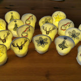 Stickdatei - LED-Teelichtcover "Advent" (10 Motive)