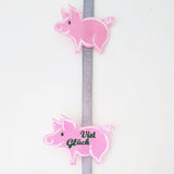5x Stickdatei "Schwein" Satinstick und ITH
