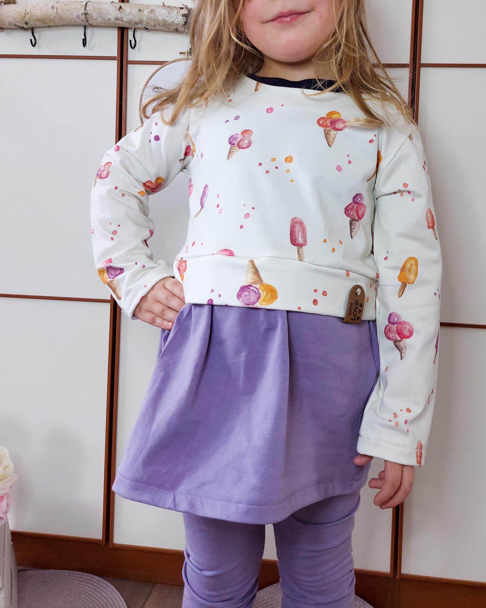 Schnittmuster Cutie Girl Danielle NUR Oberteil Gr.74-122 - Sewando