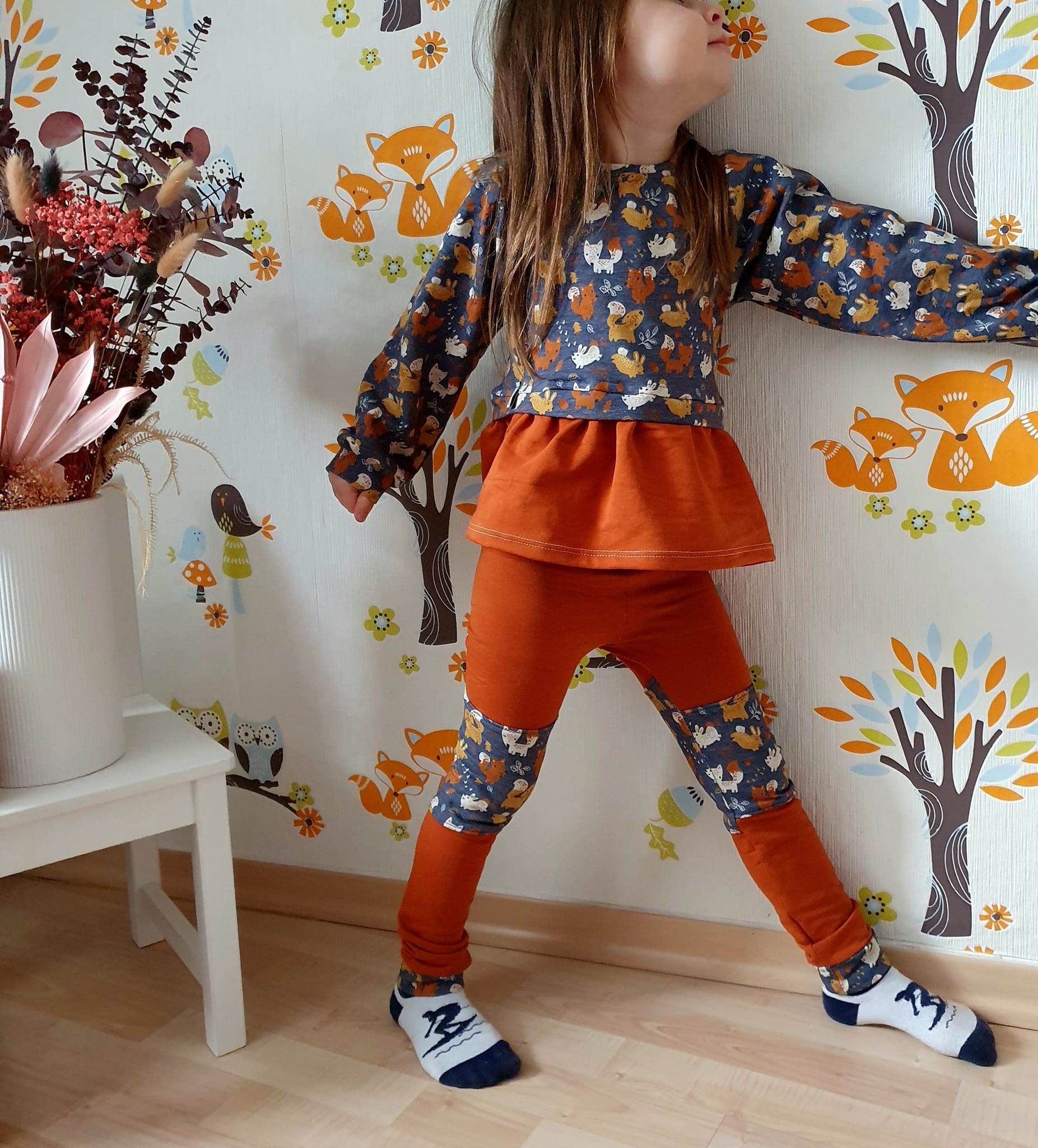 Schnittmuster Cutie Girl Danielle Gr.74-122 Oberteil - Hose - Rock - Sewando