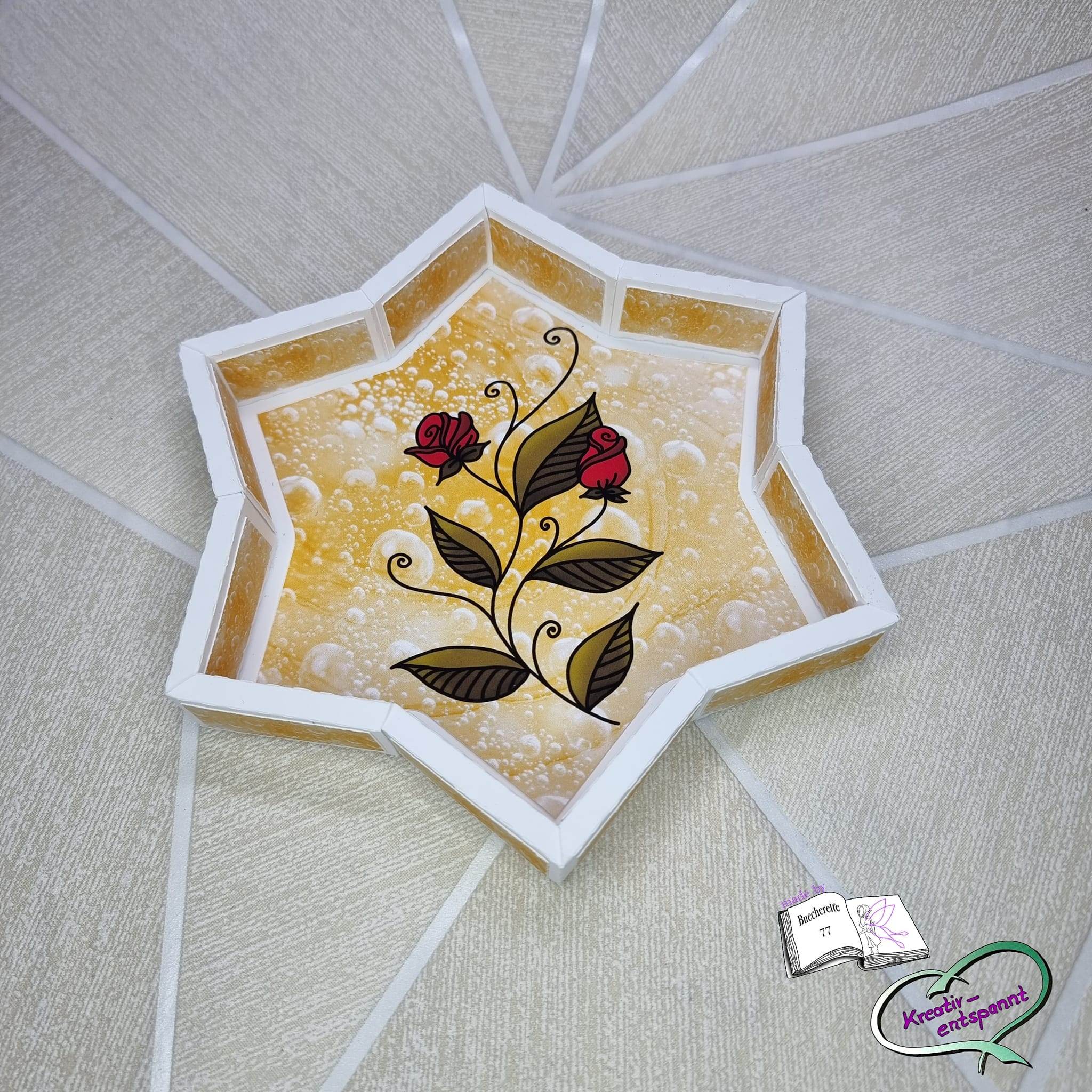 Mini Digiset Aquarell Rosenranke Plotten, Sublimation, Drucken, Digistamp, Digipaper - Sewando