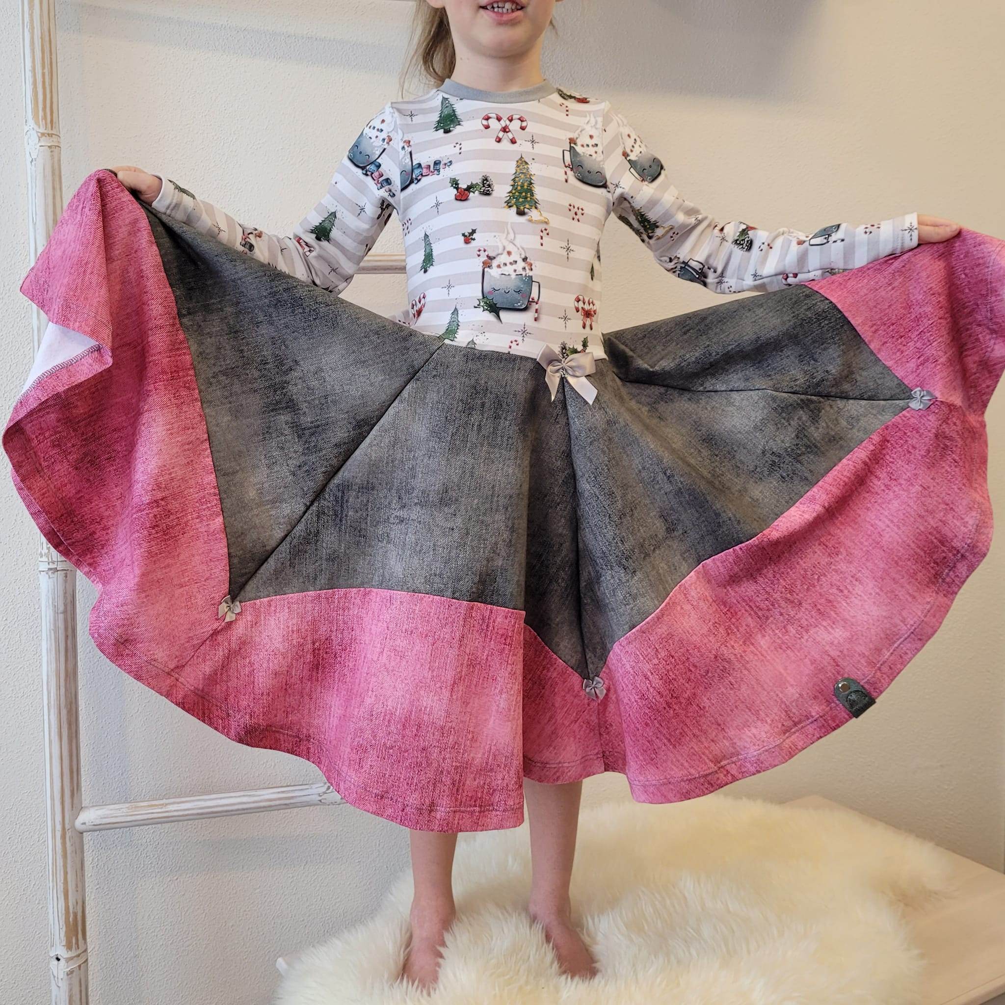 Schnittmuster Wintermärchen Drehkleid Größe 74-164 - Sewando