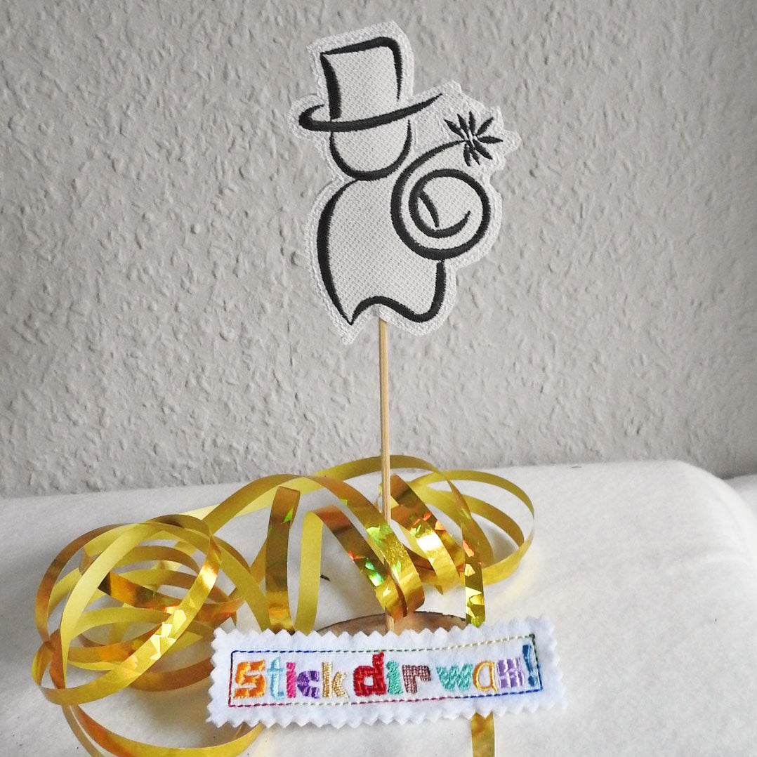 6x Stickdatei Schornsteinfeger Satinstick und ITH - Sewando