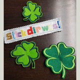 9x Stickdatei Kleeblatt Satinstick und ITH - Sewando
