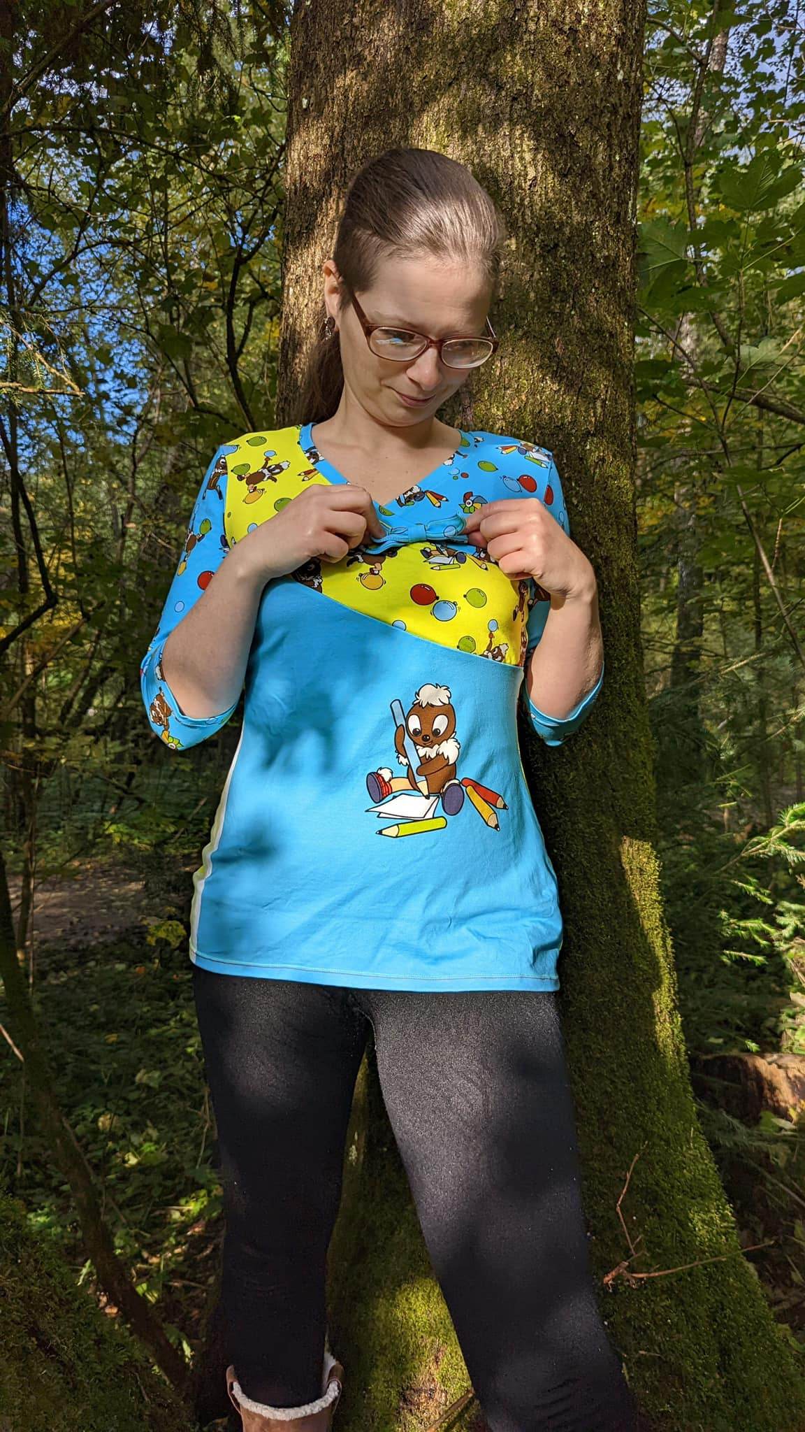 Schnittmuster Shirt Fran mit Wickeloptik Gr. 32-48 - Sewando