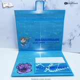 Plotterdatei Wassermann mit Anemone Sublimation, Digistamp, Digipaper ! - Sewando