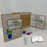 Plotterdatei Kaktus Freunde, Sublimation, Drucken, Digistamp, Digipaper - Sewando
