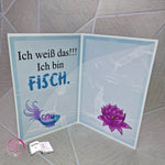 Digiset Fische mit Seerose Plotten, Sublimation, Drucken, Digistamp, Digipaper - Sewando