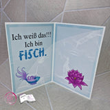 Plotterdatei Fische mit Seerose Sublimation, Digistamp, Digipaper - Sewando