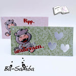 Plotterdatei lovely hippo Sublimation, Digistamp, Digipaper - Sewando