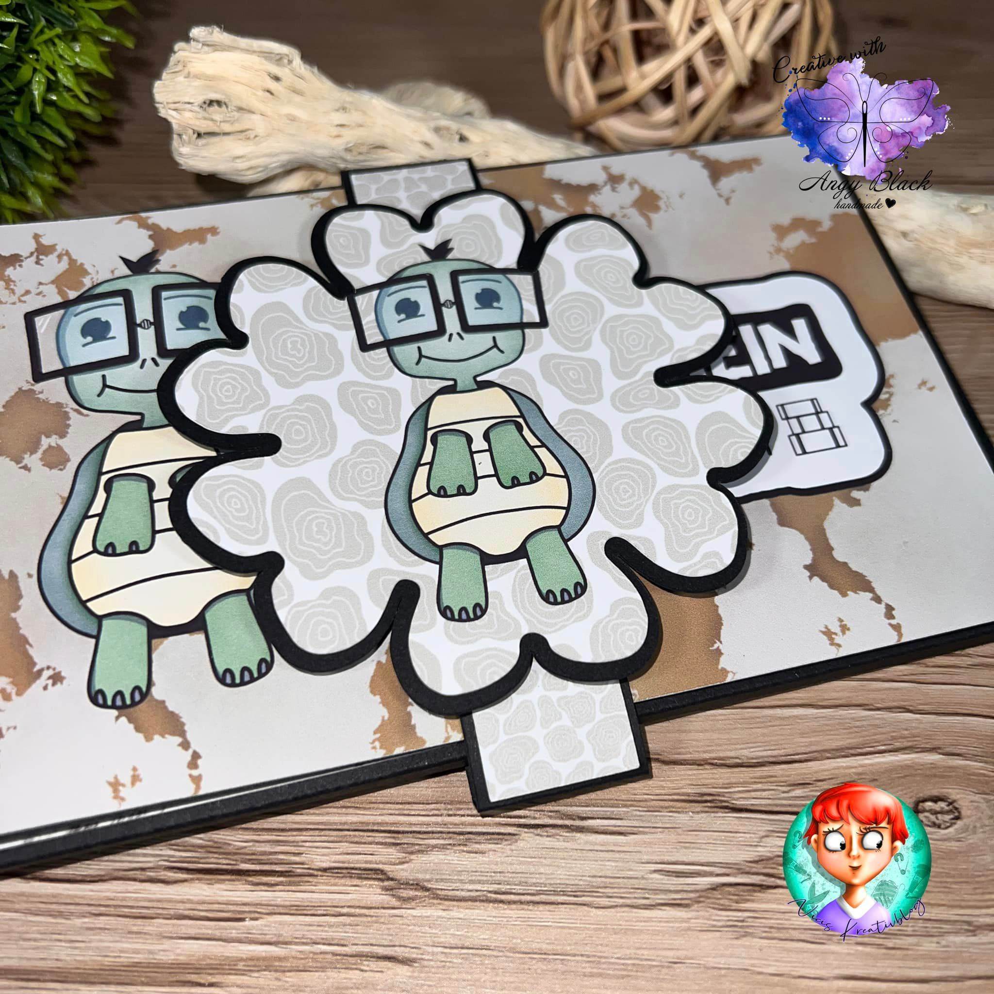 Digiset „Leopold von Schildkröte“ Digipaper, Digistamp - Sewando