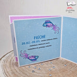 Plotterdatei Fische mit Seerose Sublimation, Digistamp, Digipaper - Sewando
