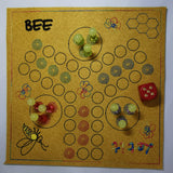 Stickdatei - Spiel "LUDO Biene - Mensch ärgere....." für 3 Spieler