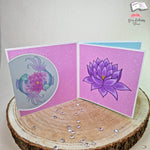 Plotterdatei Fische mit Seerose Sublimation, Digistamp, Digipaper - Sewando