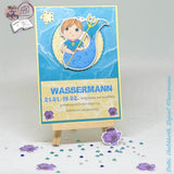 Digiset Wassermann mit Anemone Plotten, Sublimation, Digistamp, Digipaper ! - Sewando