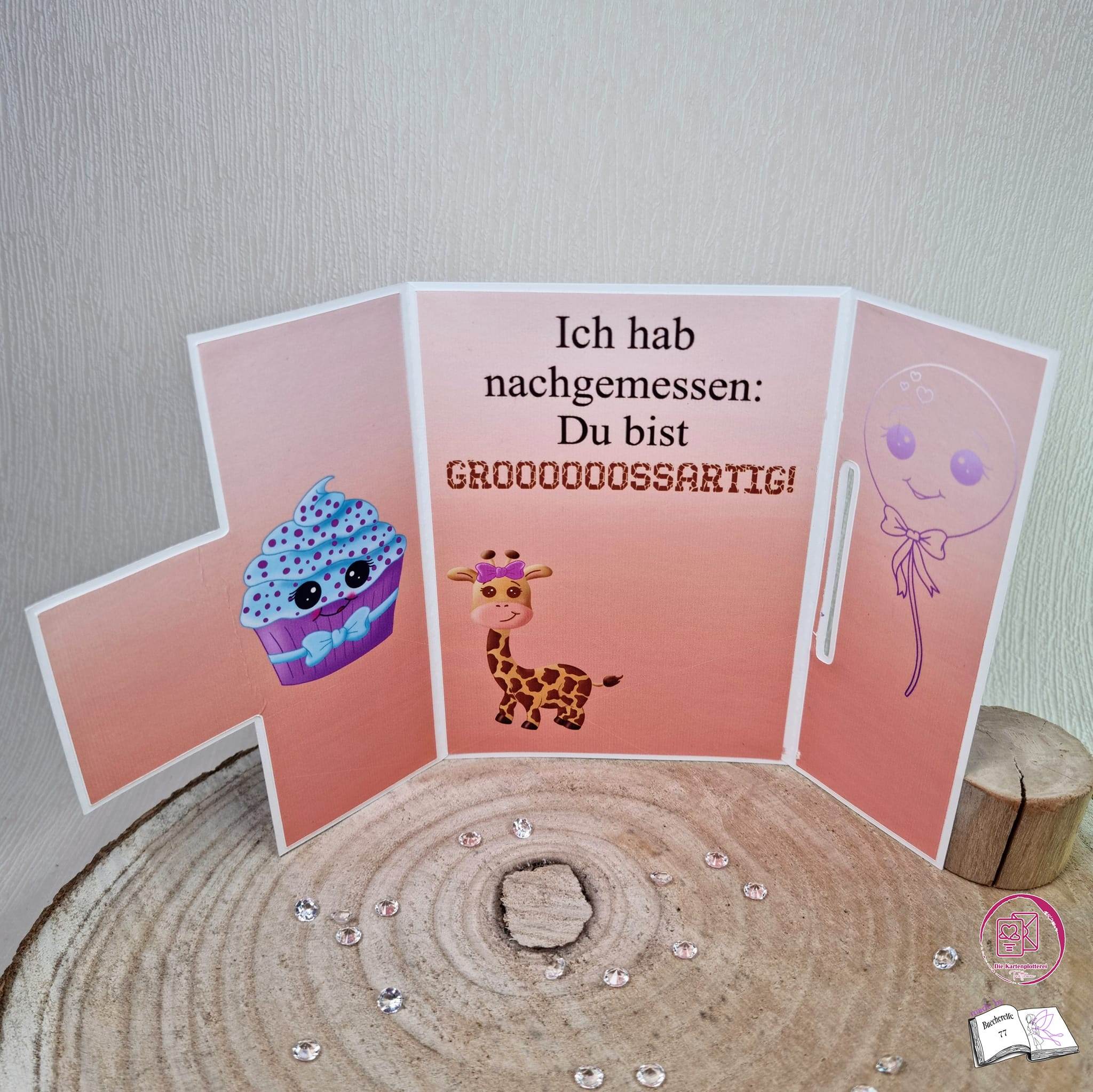Plotterdatei Giraffe Geraldine, Sublimation, Digistamp, Digipaper - Sewando