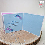 Digiset Fische mit Seerose Plotten, Sublimation, Drucken, Digistamp, Digipaper - Sewando