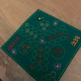 Stickdatei - Spiel "LUDO Biene - Mensch ärgere....." für 3 Spieler