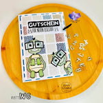 Digiset „Leopold von Schildkröte“ Digipaper, Digistamp - Sewando