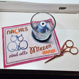 4x Stickdatei "Miezen" ITH und Text