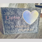 4x Stickdatei "wo die Liebe wohnt" ITH und Text