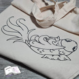 Plotterdatei Fische mit Seerose Sublimation, Digistamp, Digipaper - Sewando