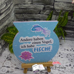 Plotterdatei Fische mit Seerose Sublimation, Digistamp, Digipaper - Sewando