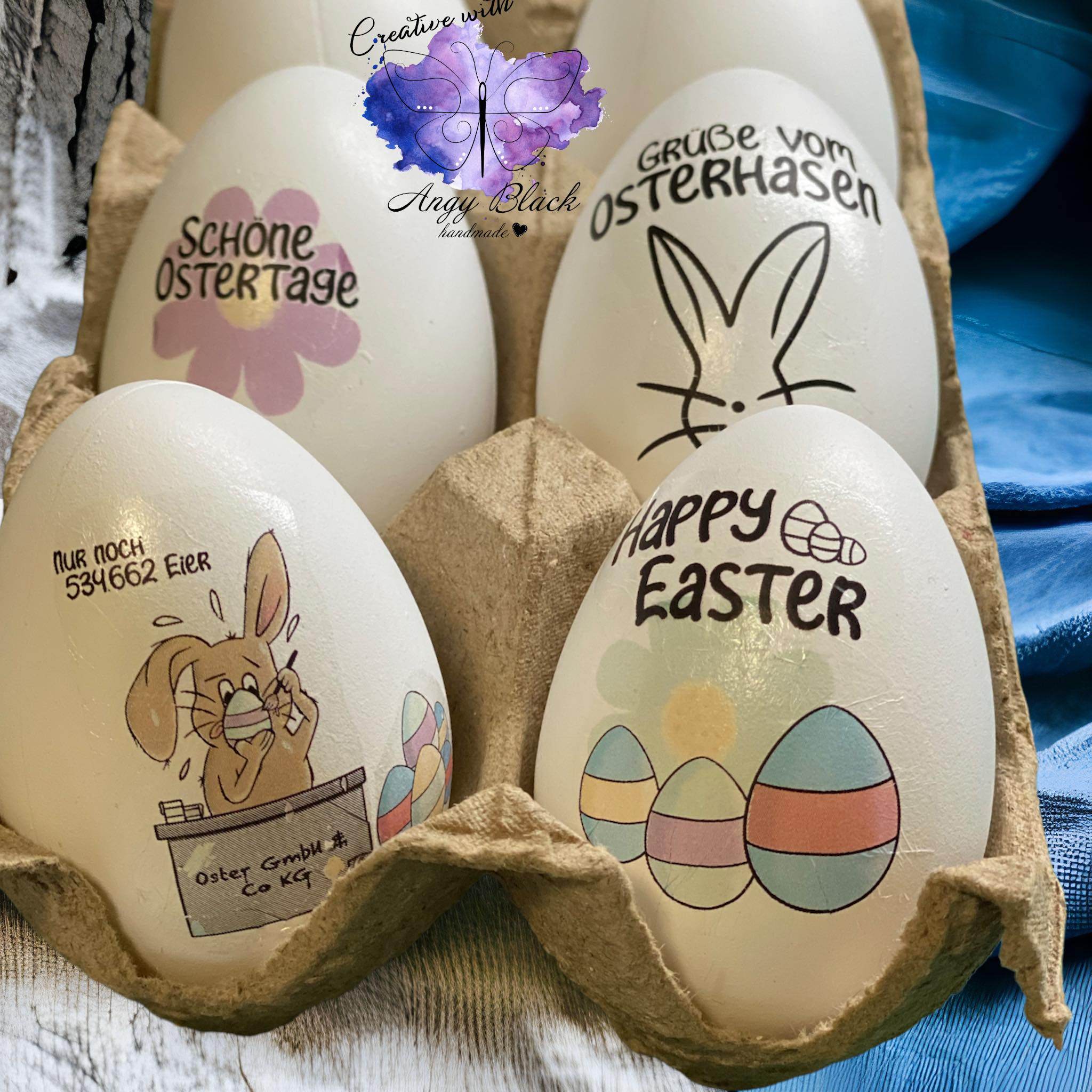 Digiset „Kai-Uwe, Osterhase“ Digipaper, Digistamp - Sewando