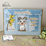 Plotterdatei Widder Willi mit Forsythie Sublimation, Digistamp, Digipaper ! - Sewando