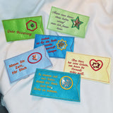 6x Stickdatei Schokohülle "Konfetti"