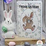 Digiset „Kai-Uwe, Osterhase“ Digipaper, Digistamp - Sewando