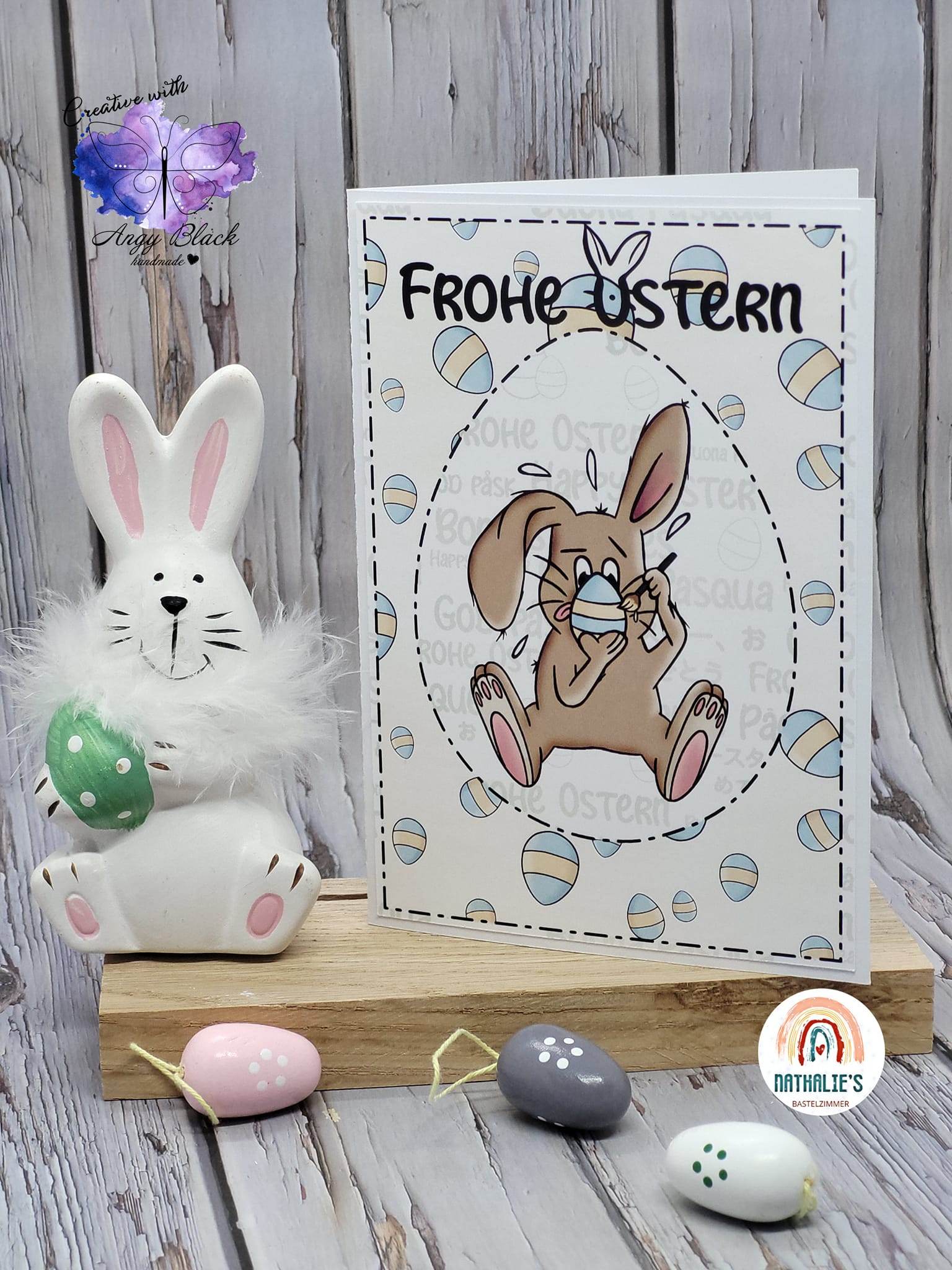 Digiset „Kai-Uwe, Osterhase“ Digipaper, Digistamp - Sewando