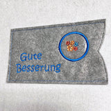 6x Stickdatei Schokohülle "Konfetti"