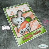 Digiset Hase Hoppla Plotterdatei, Sublimation, Digistamp, Digipaper - Sewando