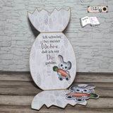 Plotterdatei Hase Hoppla, Sublimation, Drucken, Digistamp, Digipaper - Sewando