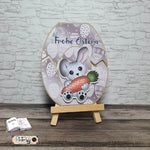 Plotterdatei Hase Hoppla, Sublimation, Drucken, Digistamp, Digipaper - Sewando