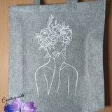 Plotterdatei Papier und Folie "Flower Woman" SVG, DXF und PNG
