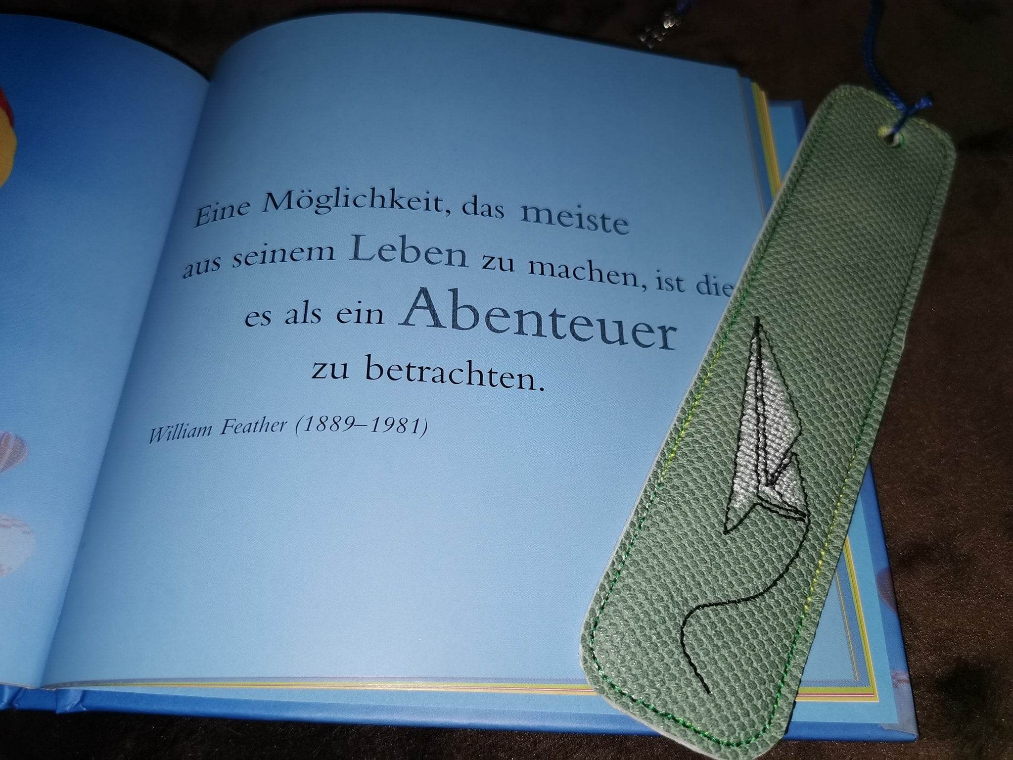 Stickdatei - Lesezeichen, 12 Motive (Single Line) - Sewando