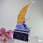 Digiset Blumenmond, Digistamp, Digipaper, Plotterdatei, Sublimation, Druck - Sewando