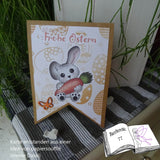Digiset Hase Hoppla Plotterdatei, Sublimation, Digistamp, Digipaper - Sewando