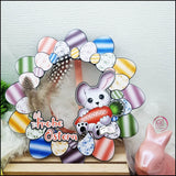Digiset Hase Hoppla Plotterdatei, Sublimation, Digistamp, Digipaper - Sewando