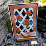 Plotterdatei Rosenbanner Sublimation, Digistamp, Digipaper ! - Sewando