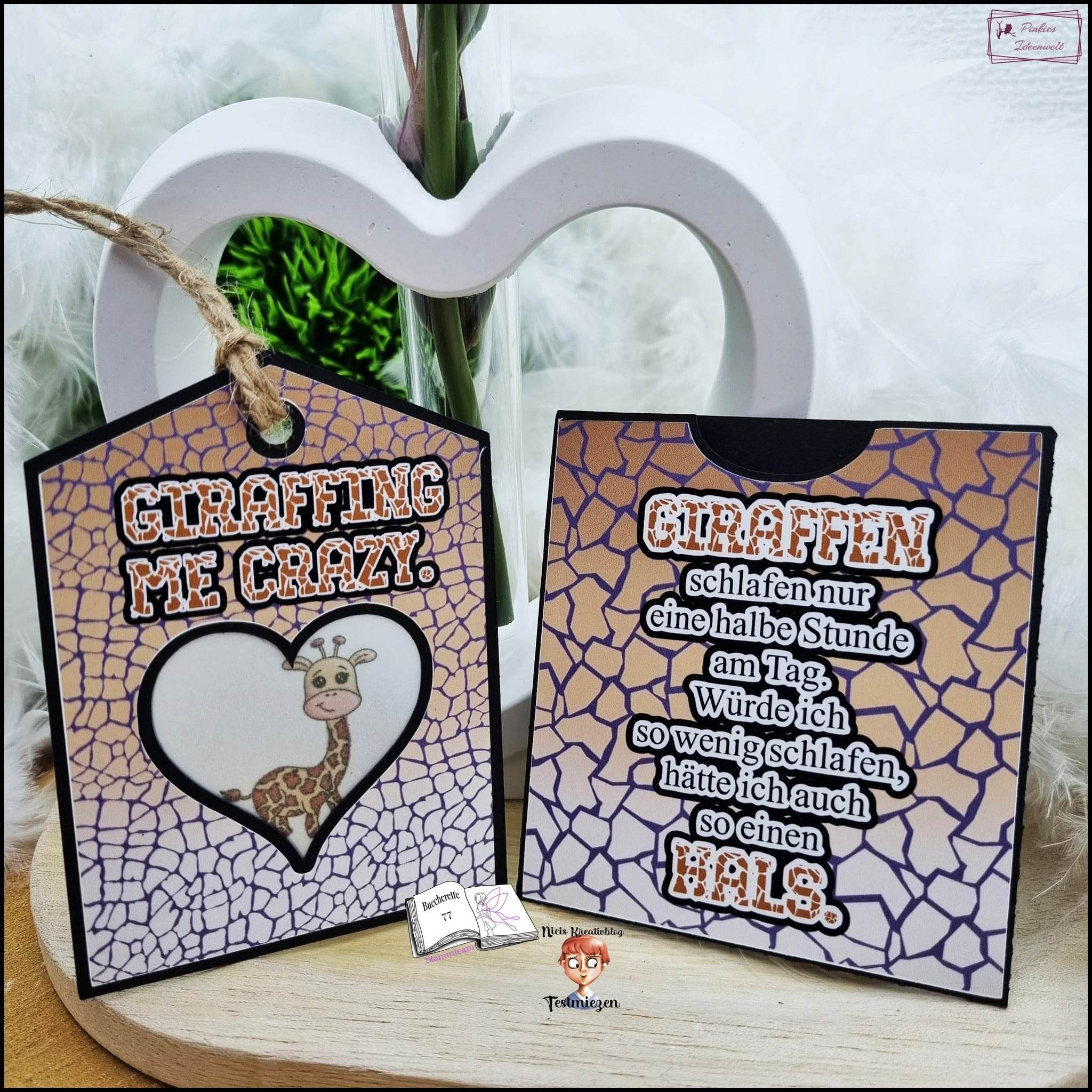 Digiset Giraffe Geraldine Plotterdatei, Sublimation, Digistamp, Digipaper - Sewando
