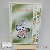 Digiset Hase Hoppla Plotterdatei, Sublimation, Digistamp, Digipaper - Sewando